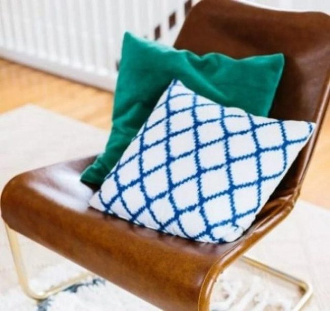 Brown Leather Chair Light Wood Floor