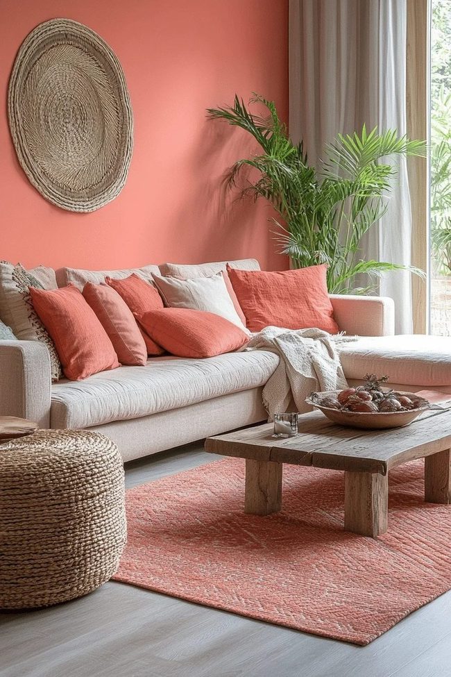 Coral And Soft Neutrals Brighten