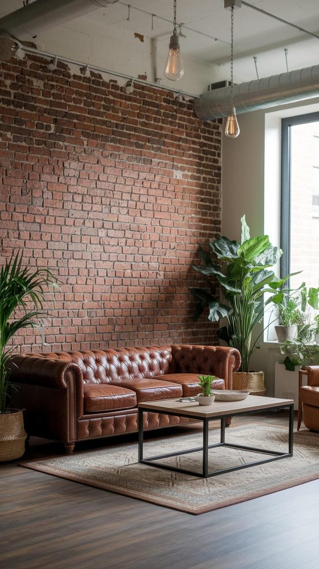 Exposed Brick And Industrial Warmth