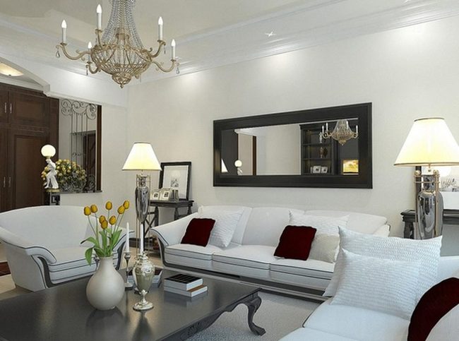 White Walls, Red Cushions, Open Space