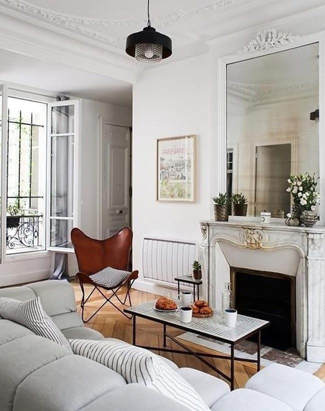 White Walls, Wooden Floors, Green Plants