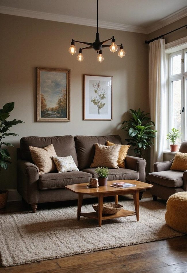 Dark Brown Couches, Infinite Design Directions