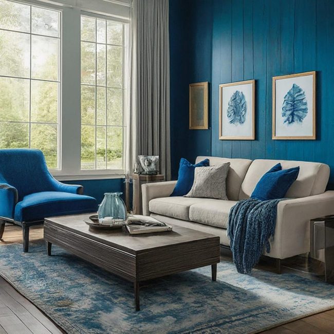 Gray And Blue Small Space Strategy