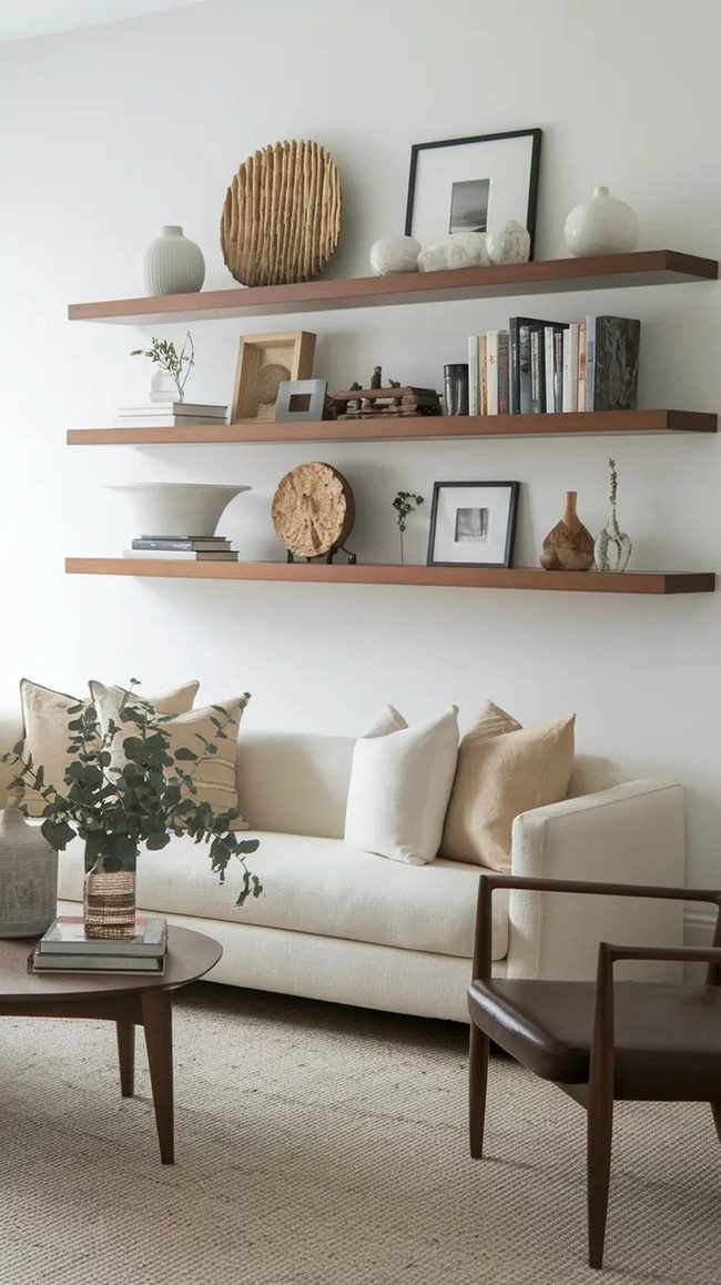 Floating Shelves, Curated Collections