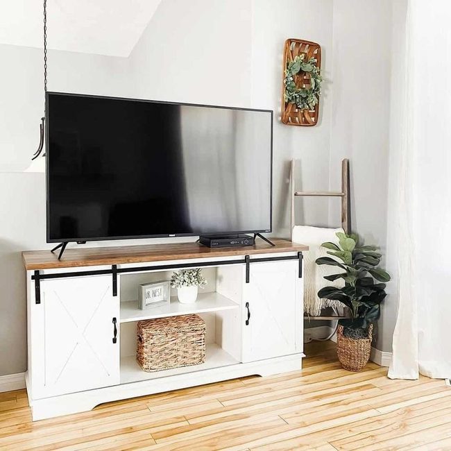White Cabinet Warmth Modern Storage