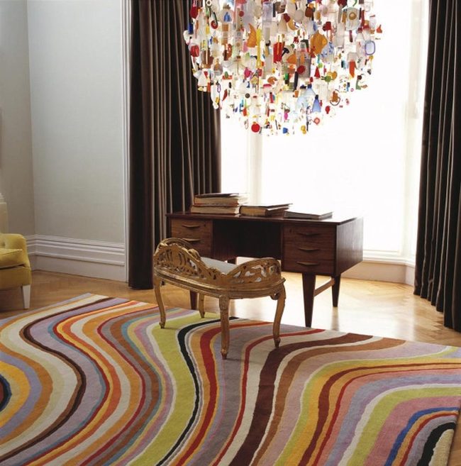 Colorful Chandelier Lights Modern Space