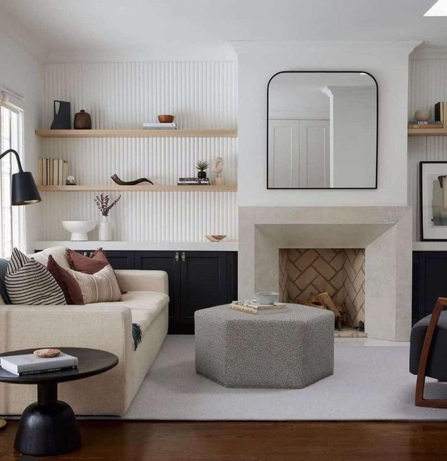 Herringbone Brick Meets Modern Lines