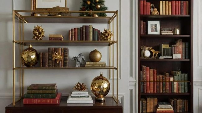 Red And Gold Book Spines