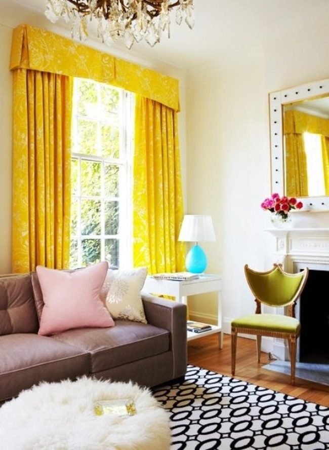 Yellow Curtains, Green Chair, Warmth