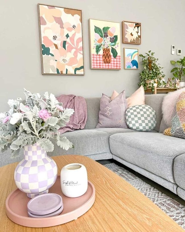 Large Flowers Pop White Walls