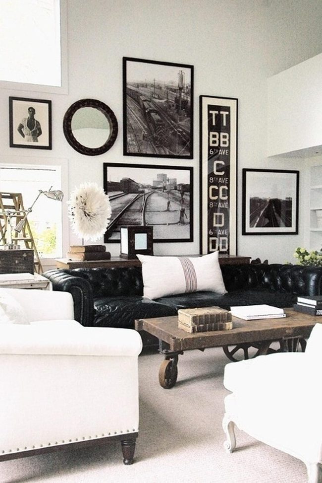 Black Leather And White Minimalism