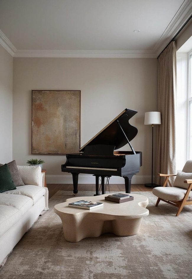 Grand Piano Focal Point Living Room