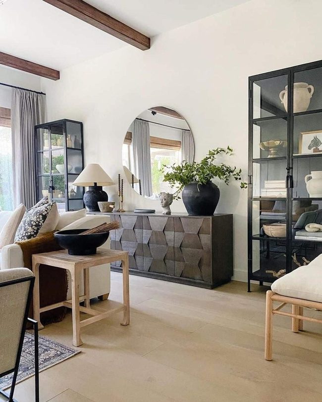Black Glass Hutches Modern Living