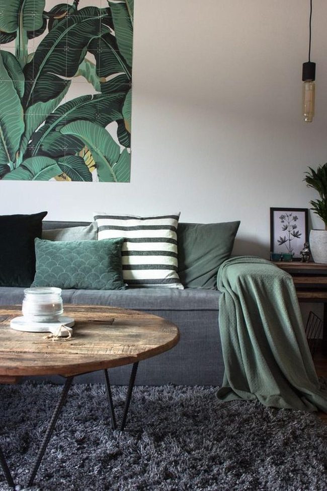 Oversized Botanical Wall Art Living Room