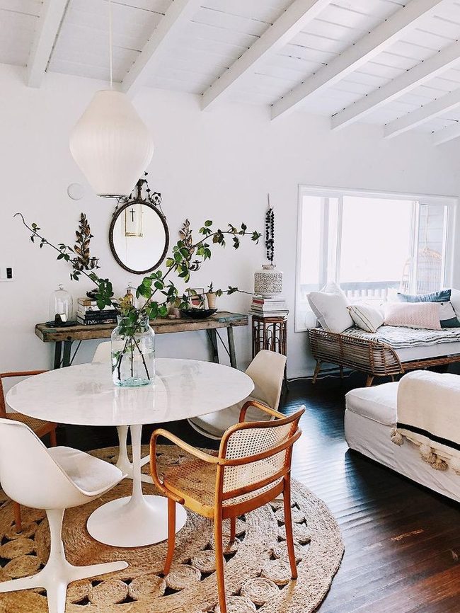 Ivory Walls Reflect Sunlit Warmth