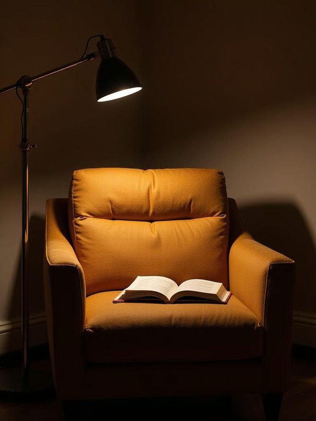 Warm Light Pools Transform Seating