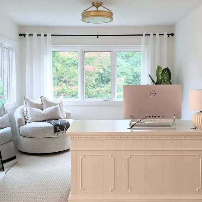 Ivory Round Chair Modern Office