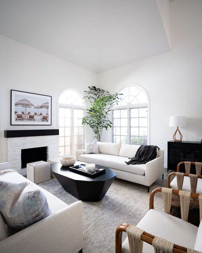 Geometric Glass Coffee Table Statement