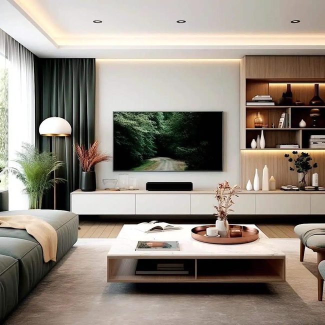 Fireplace Tv Wall In Compact Rooms