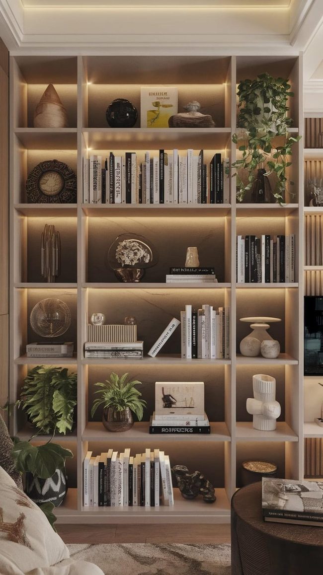Tall Shelves Elevate Small Spaces