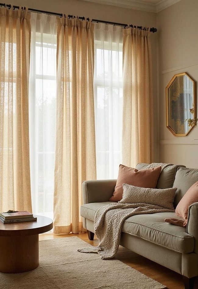 Sustainable Sheer Curtains, Lantern Filtering