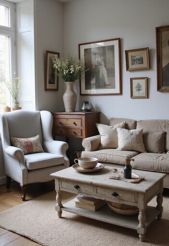 Distressed Furniture Meets Modern Coastal