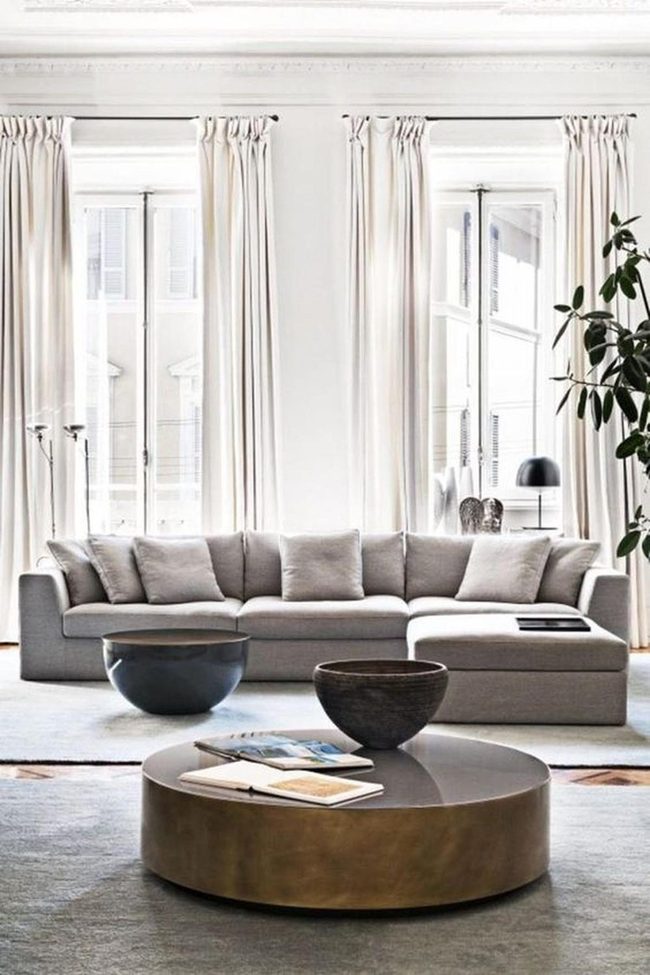 Sunlit Grey Sectional And Natural Light