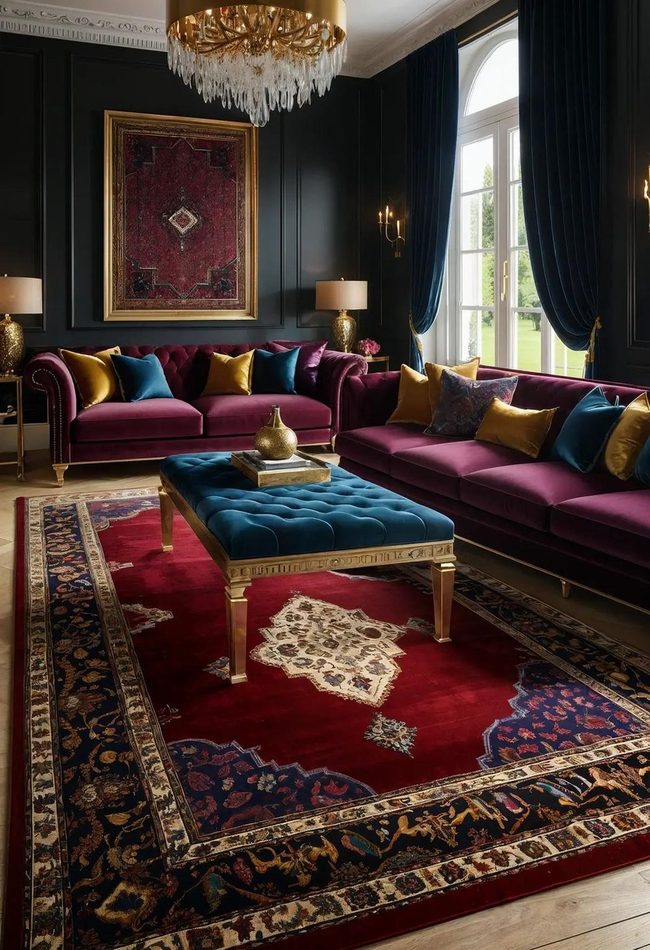 Plush Velvet Meets Persian Luxury