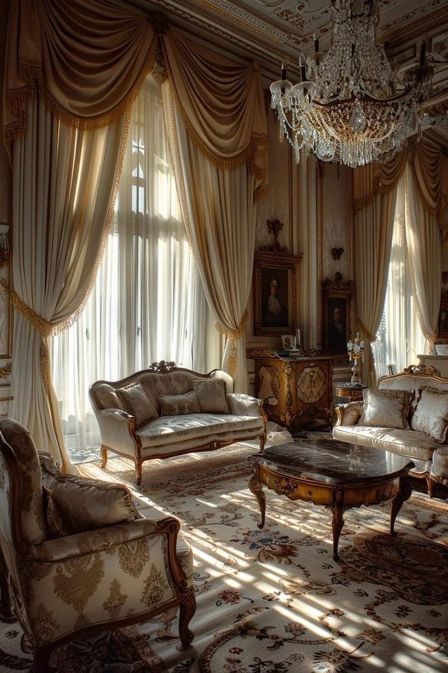 Carved Wood Luxury Interior