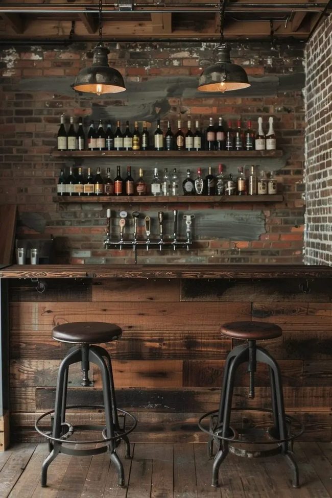 Urban Brick Neon Bar