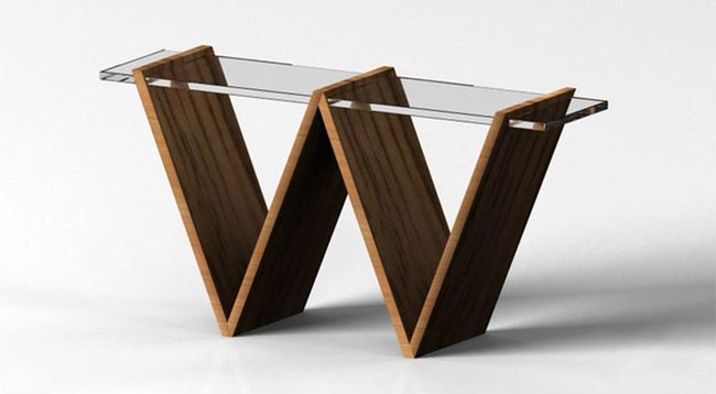 Geometric Glass Statement Piece