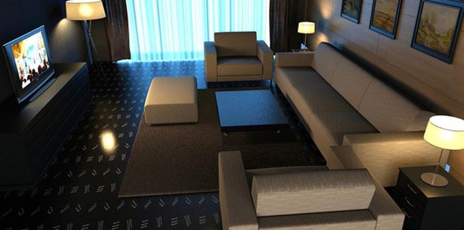 Symmetrical Anchor Point Living Room