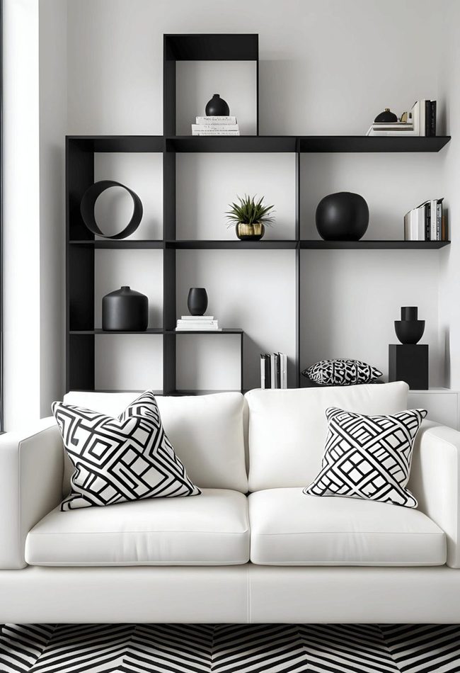 Black And White Geometric Order