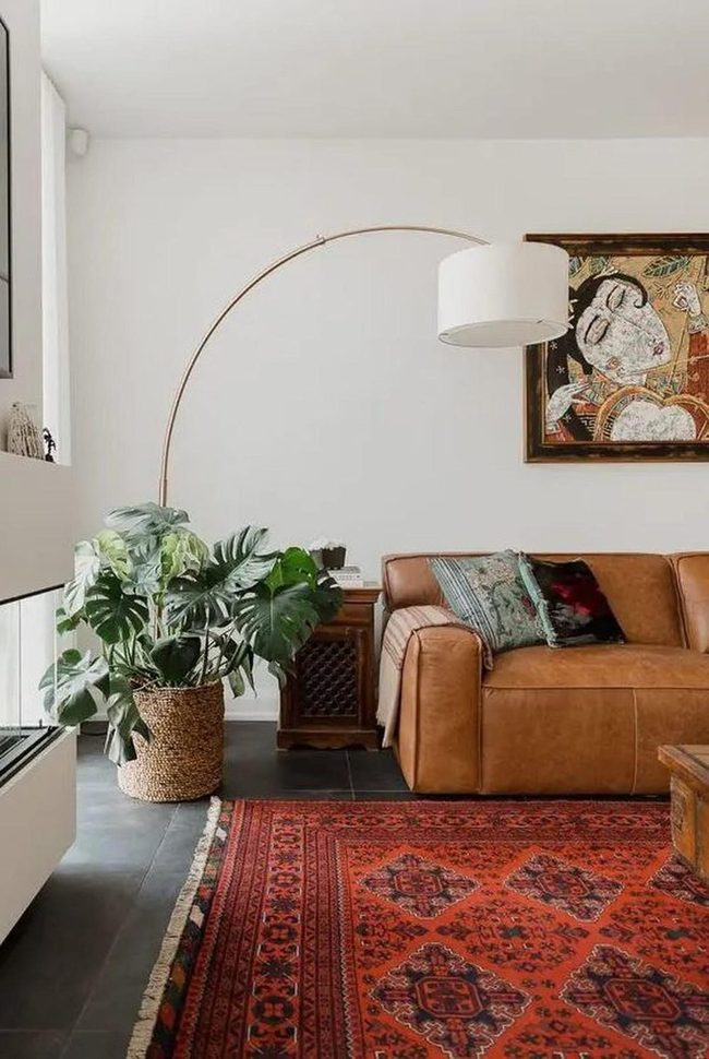 Brown Leather, Red Rug Drama