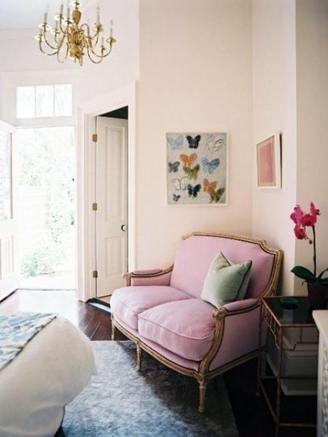 Gold Chandelier, Green Serenity, Living Art