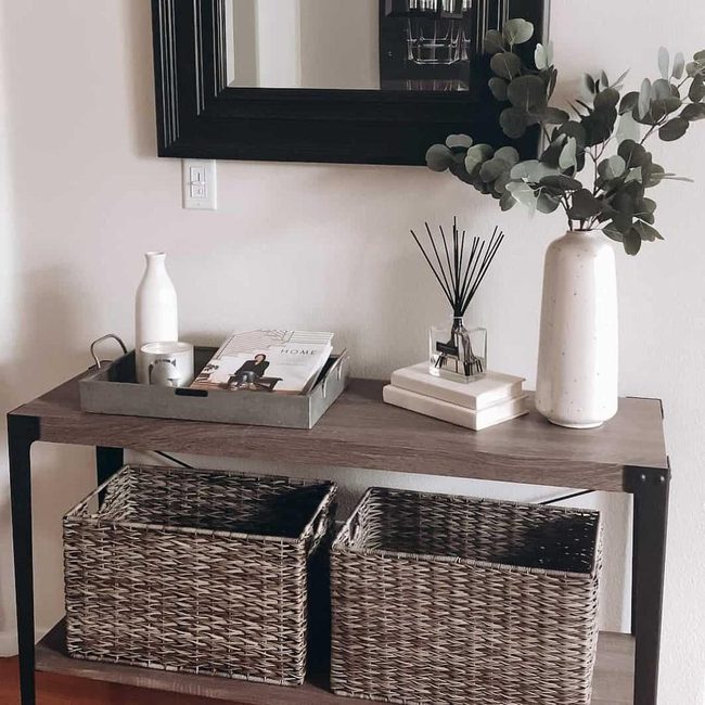 Warm Wood Meets Modern Black