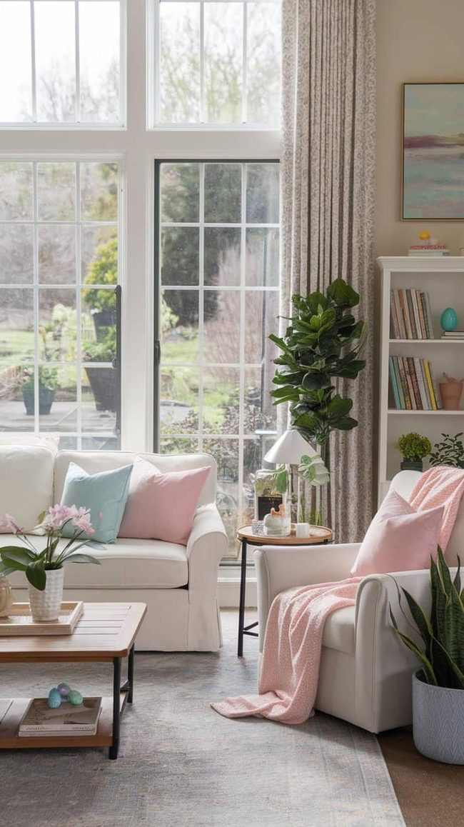 Glass Doors Connect Garden Inside