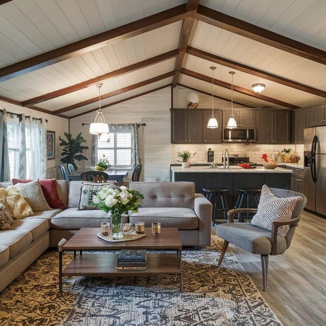 Low Furniture Opens Up Space