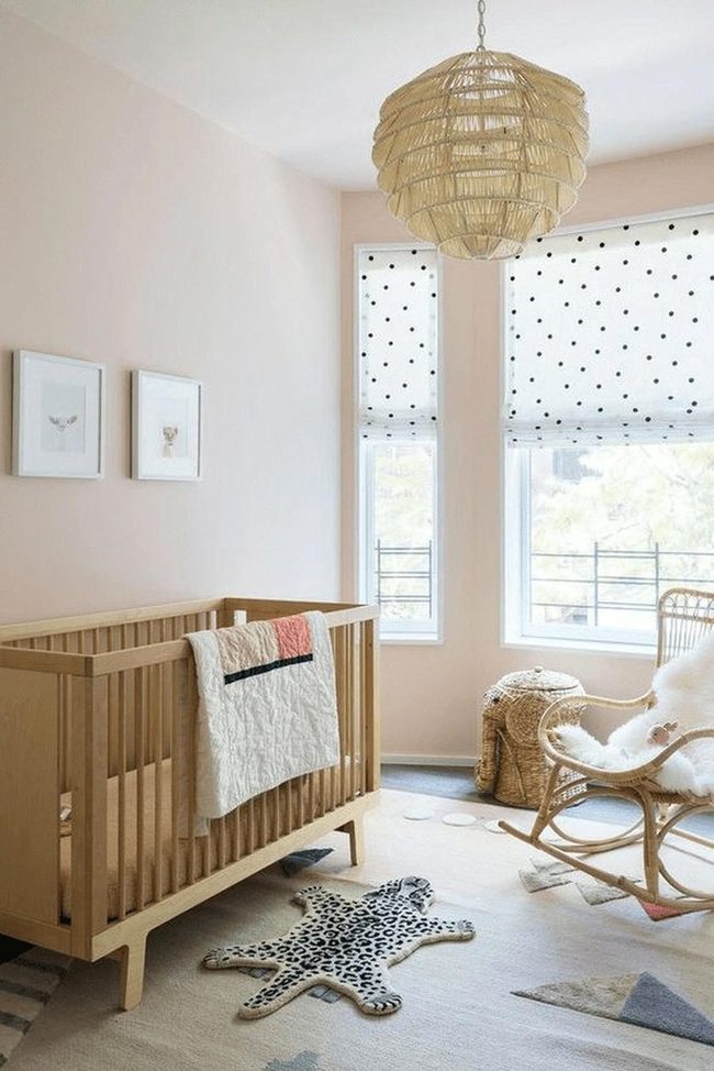Beige Walls, Natural Wood, Animal Rug