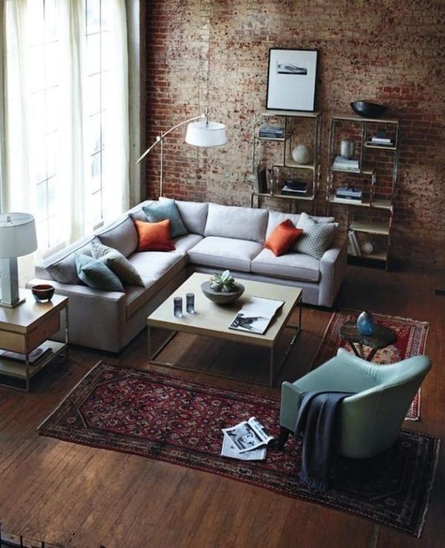 Exposed Brick Meets Warm Terracotta