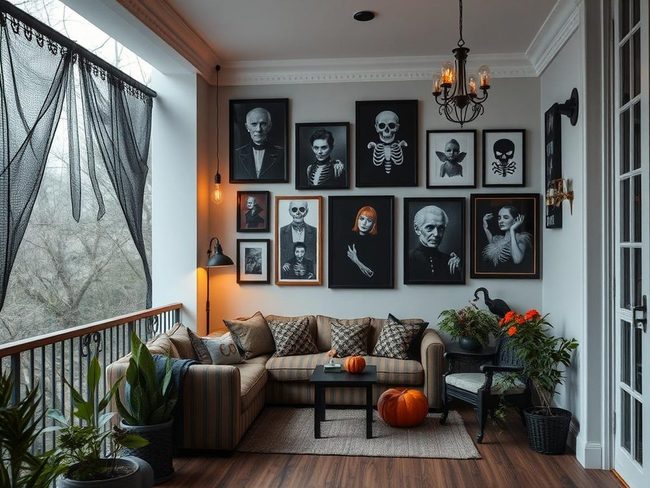 Black And White Halloween Portrait Gallery