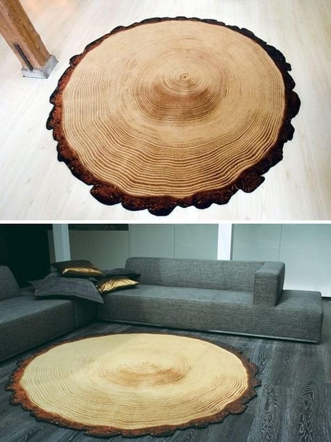 Tree Ring Statement Rug