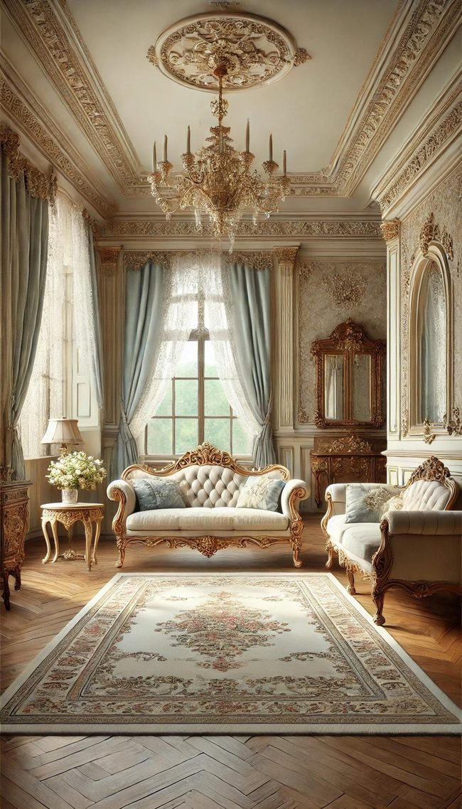 Deep Jewel Tones Meet Ornate Carved Features