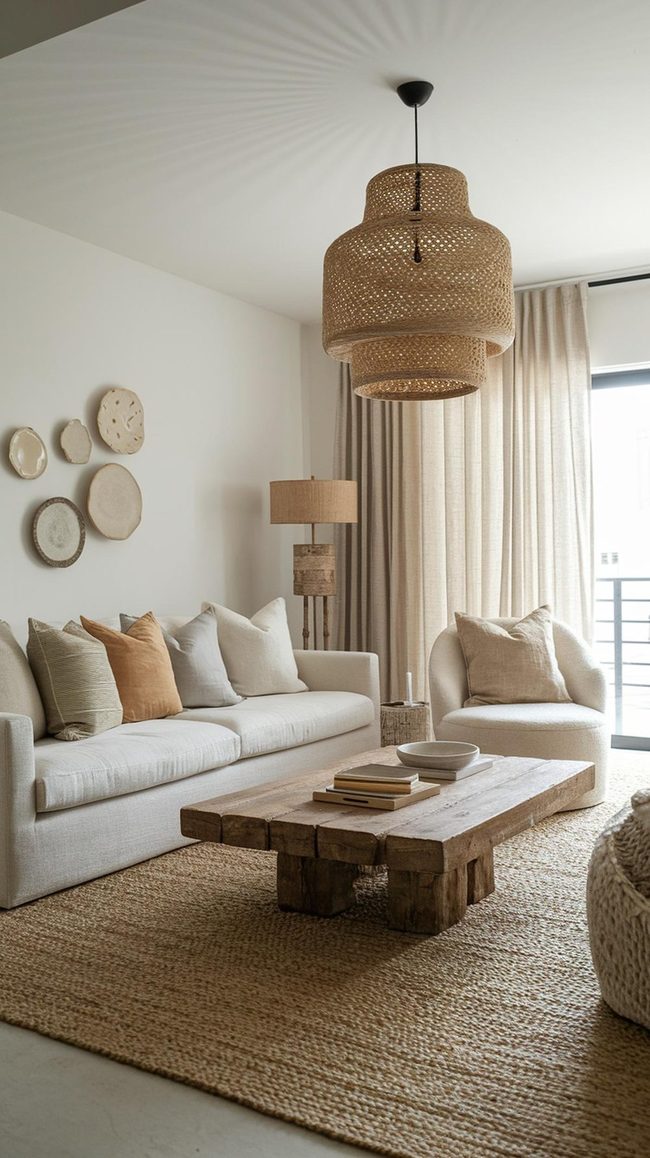 Neutral Walls, Natural Textures, Leather Comfort