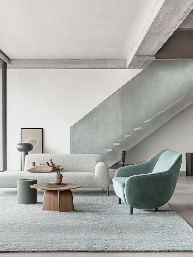 Blue Green Simplicity with Space