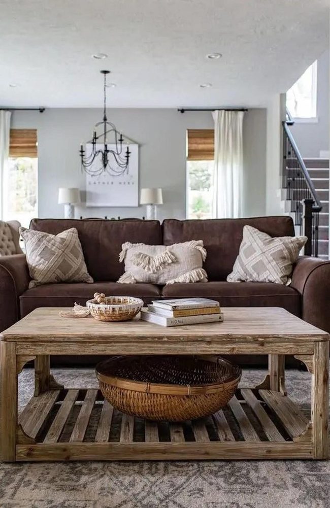 Dark Brown Leather With Neutral Layers