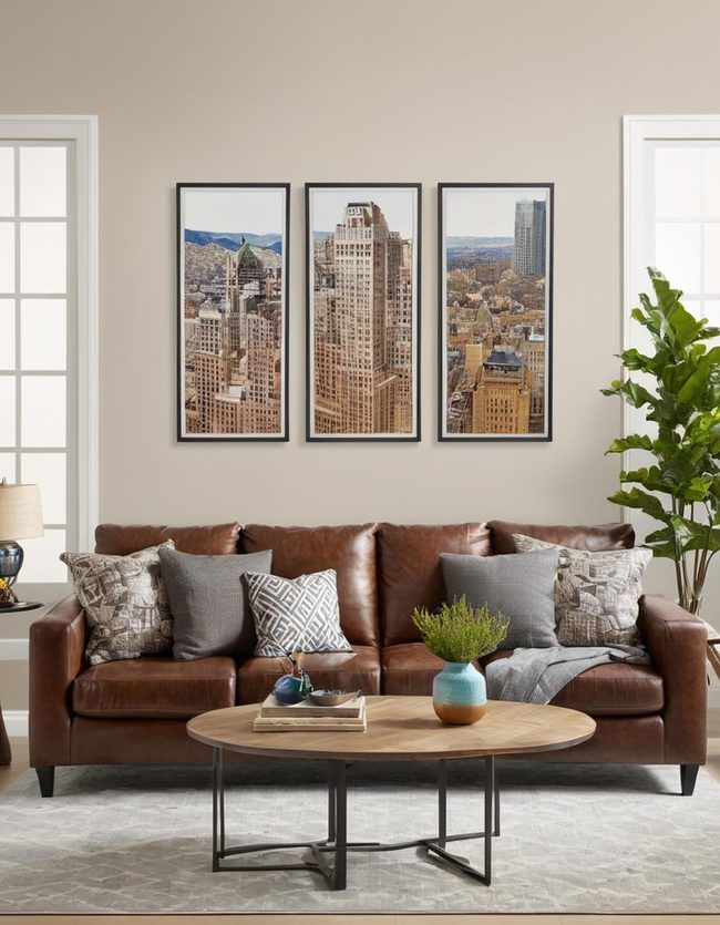 Grey Landscape Wall Focal Point
