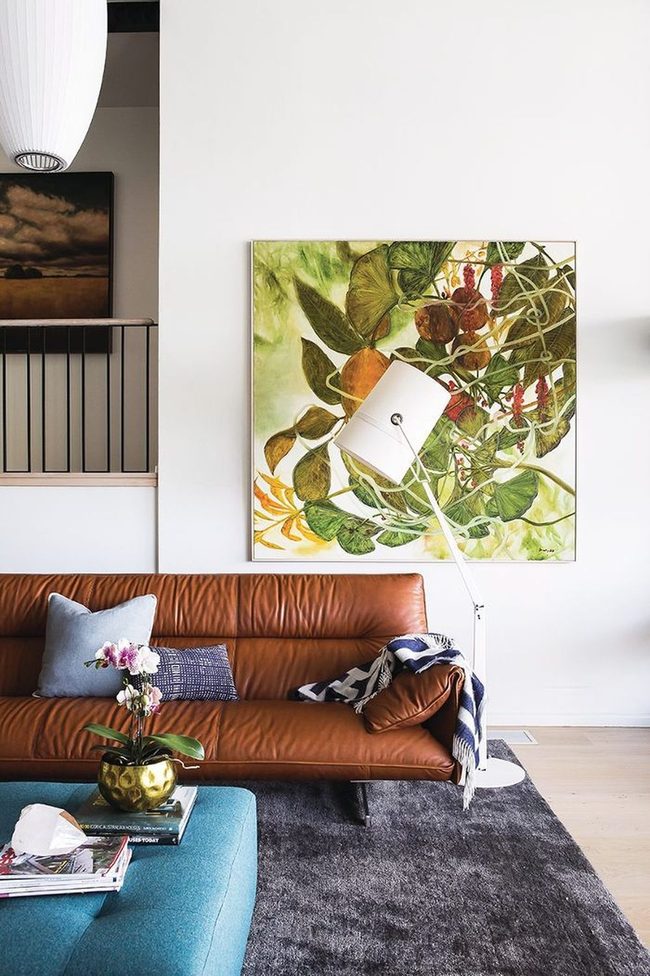 Oversized Ottoman Replaces Coffee Table