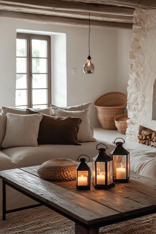 Vintage Metal Lanterns Diffused Glow