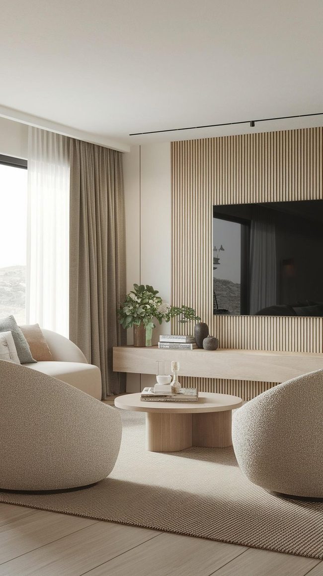 Gray And Black Monochrome Living Room